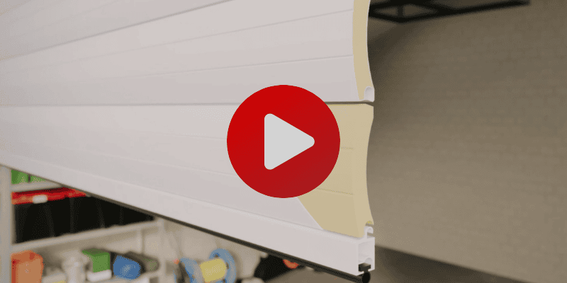 The anatomy of a roller garage door video image