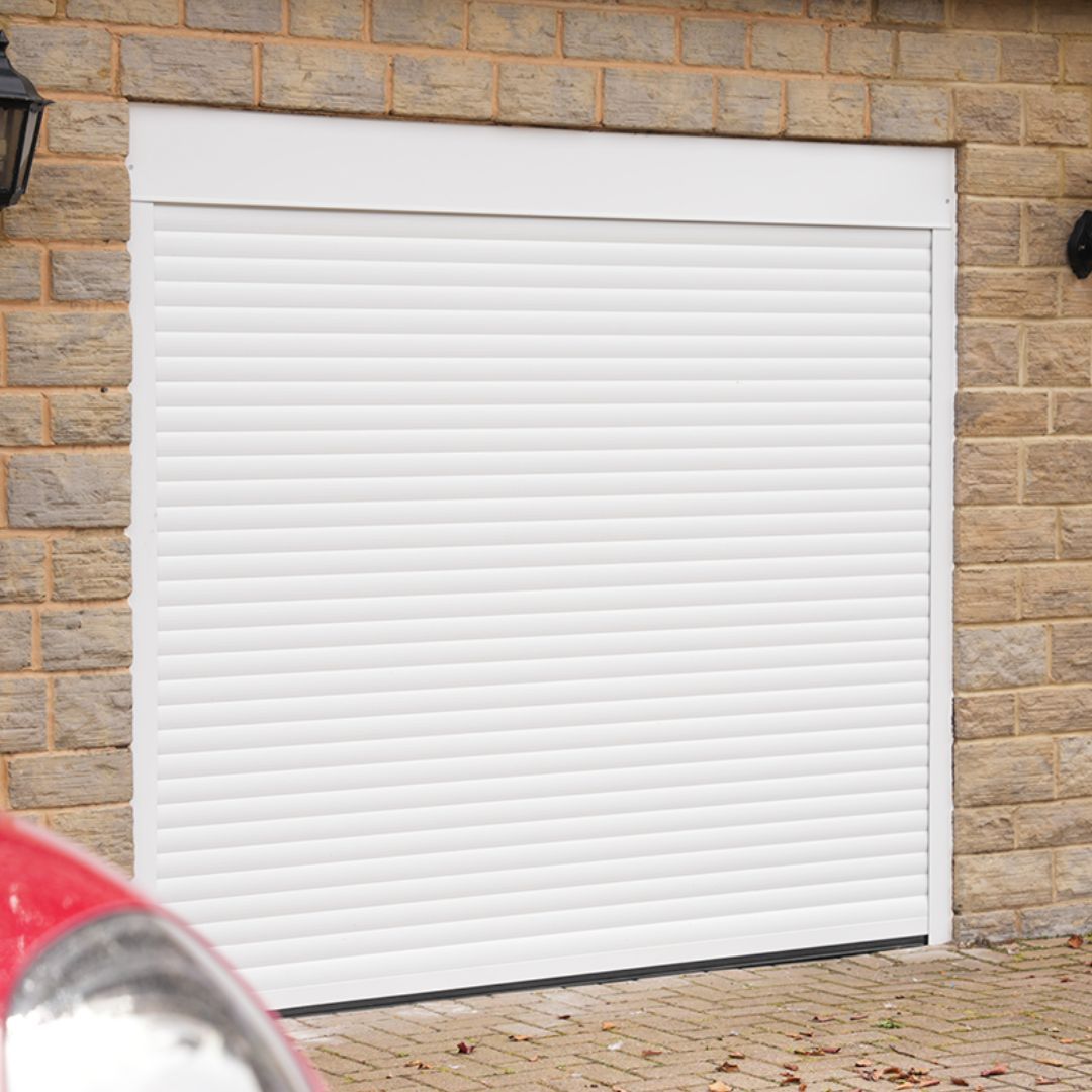 Garolla Transform electric roller garage door in white