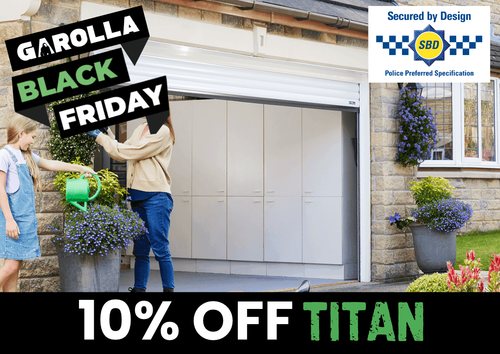 Garolla Titan electric roller garage door with 10% off